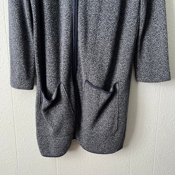 Nicole Miller Cardigan Womens Medium Full Zip Cotton Long Length Outdoor Travel - Picture 6 of 15